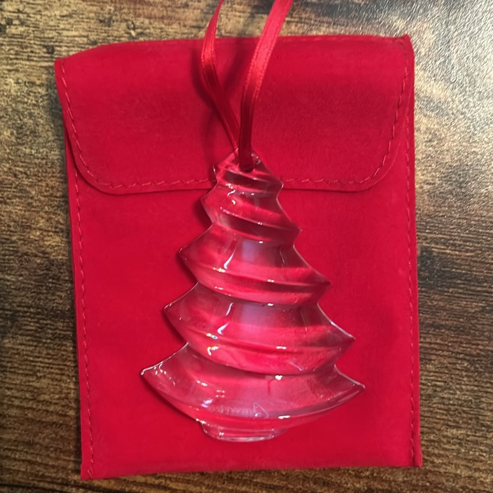 Baccarat Crystal ( Clear) 2004 Noel Christmas Tree Ornaments